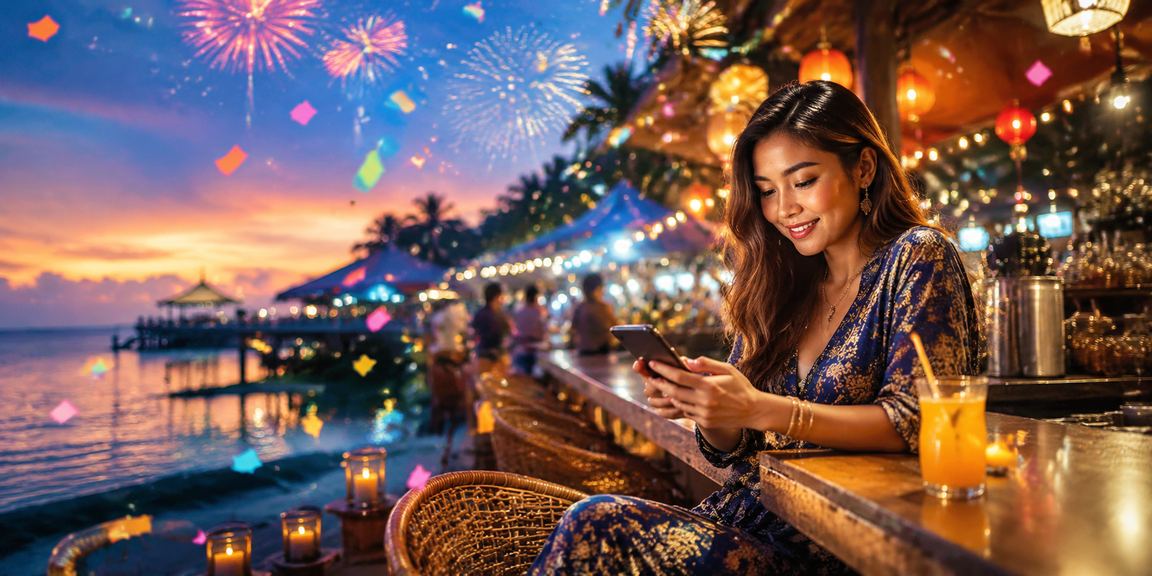 Tawaran rebat bonus gaya Malaysia dengan elemen reka bentuk batik tradisional